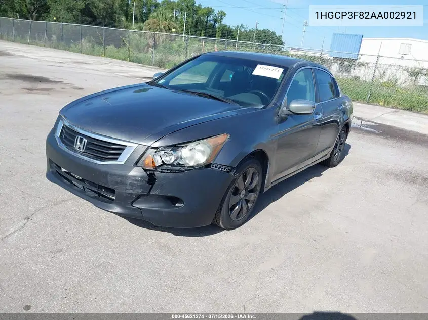 2010 Honda Accord 3.5 Ex-L VIN: 1HGCP3F82AA002921 Lot: 45621274