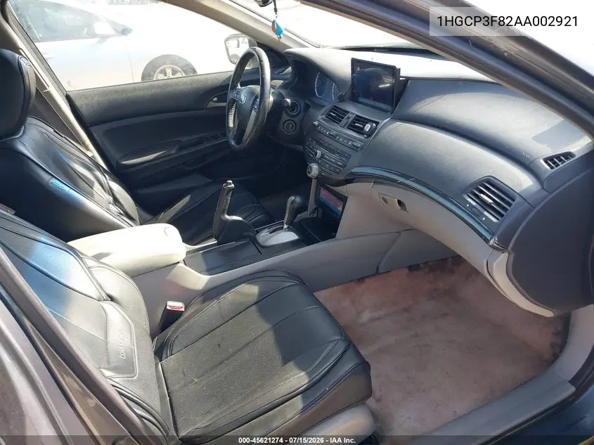 2010 Honda Accord 3.5 Ex-L VIN: 1HGCP3F82AA002921 Lot: 45621274