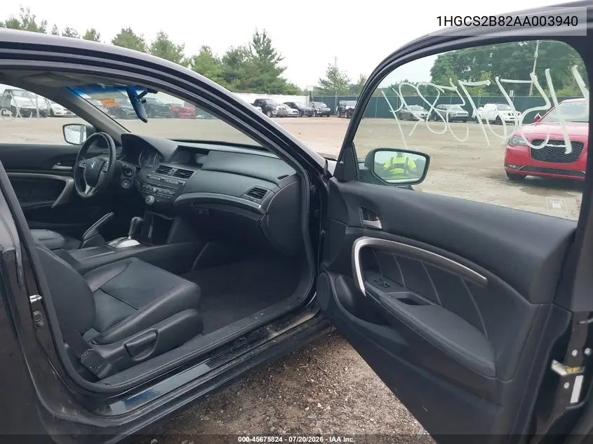 2010 Honda Accord 3.5 Ex-L VIN: 1HGCS2B82AA003940 Lot: 45675824