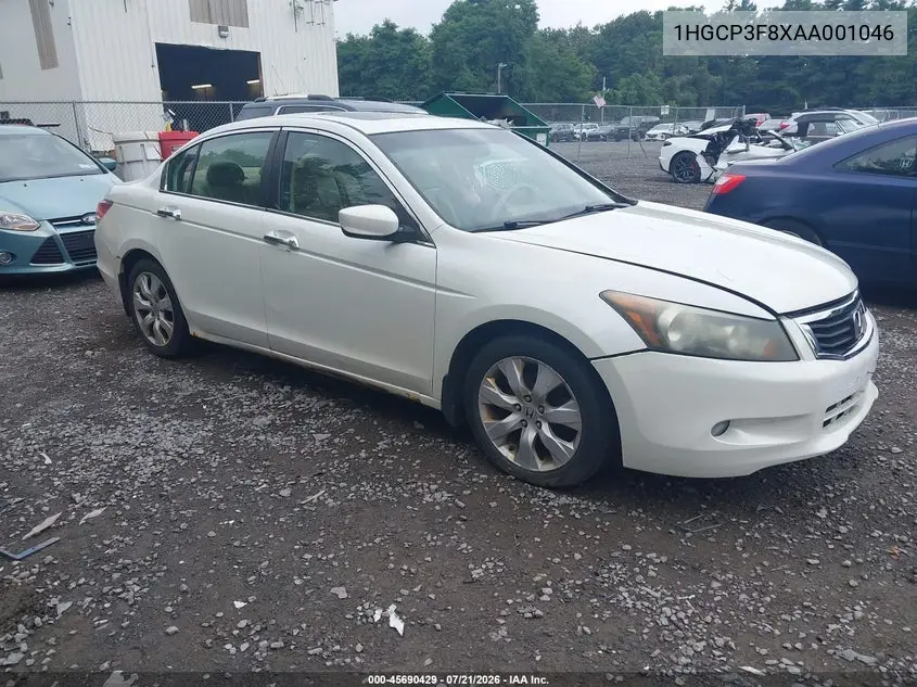 2010 Honda Accord 3.5 Ex-L VIN: 1HGCP3F8XAA001046 Lot: 45690429