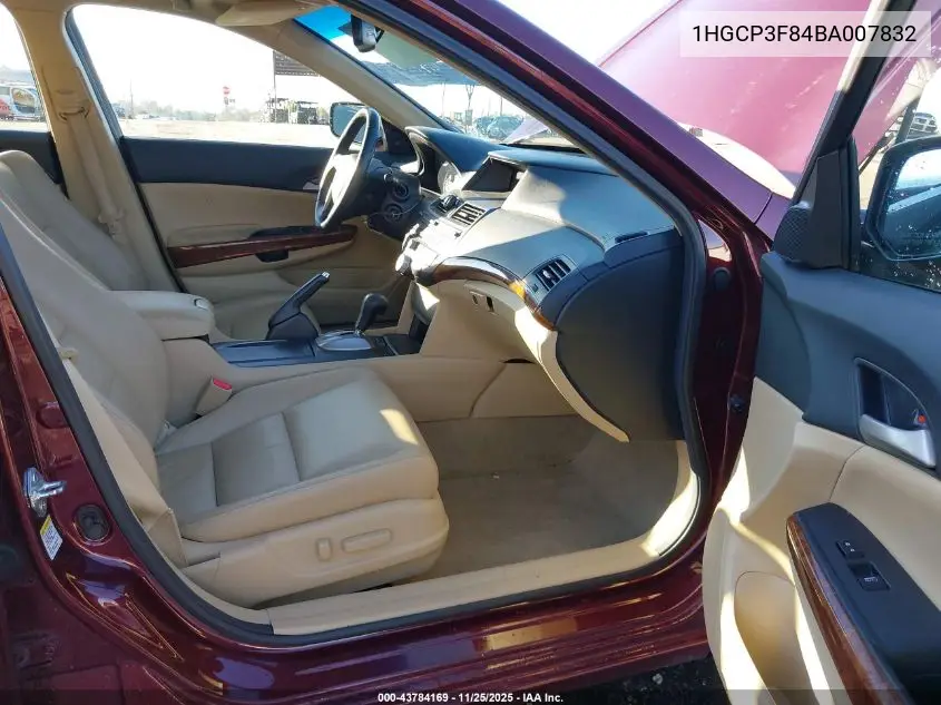 1HGCP3F84BA007832 2011 Honda Accord 3.5 Ex-L