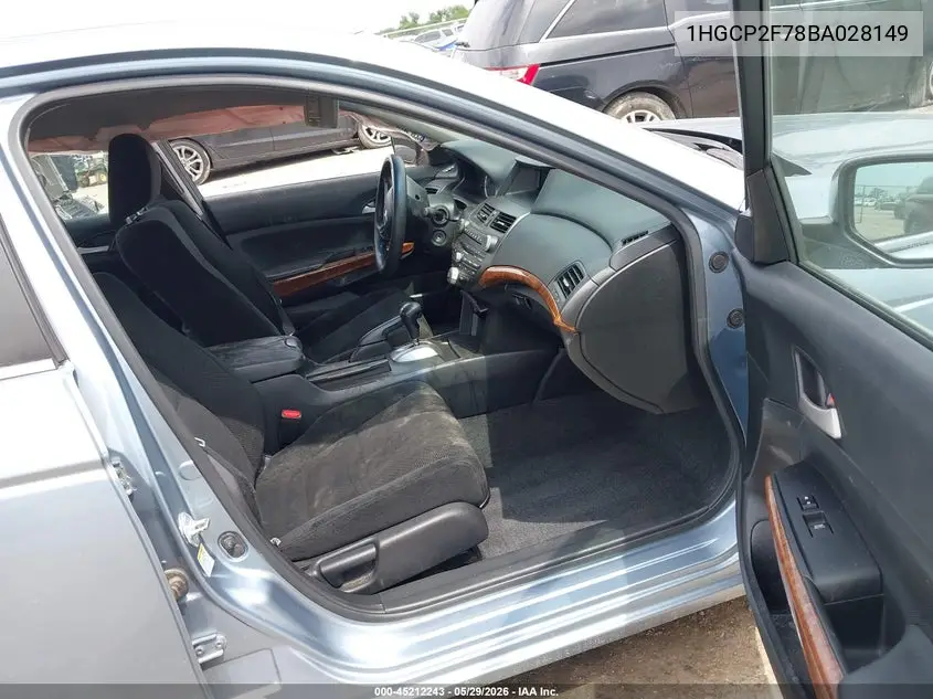 2011 Honda Accord 2.4 Ex VIN: 1HGCP2F78BA028149 Lot: 45212243