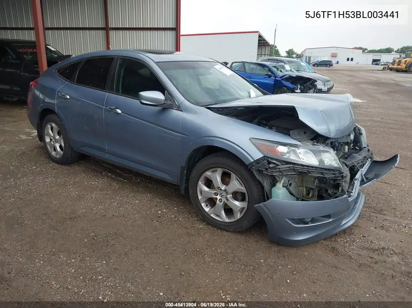 2011 Honda Accord Crosstour Ex-L VIN: 5J6TF1H53BL003441 Lot: 45413904