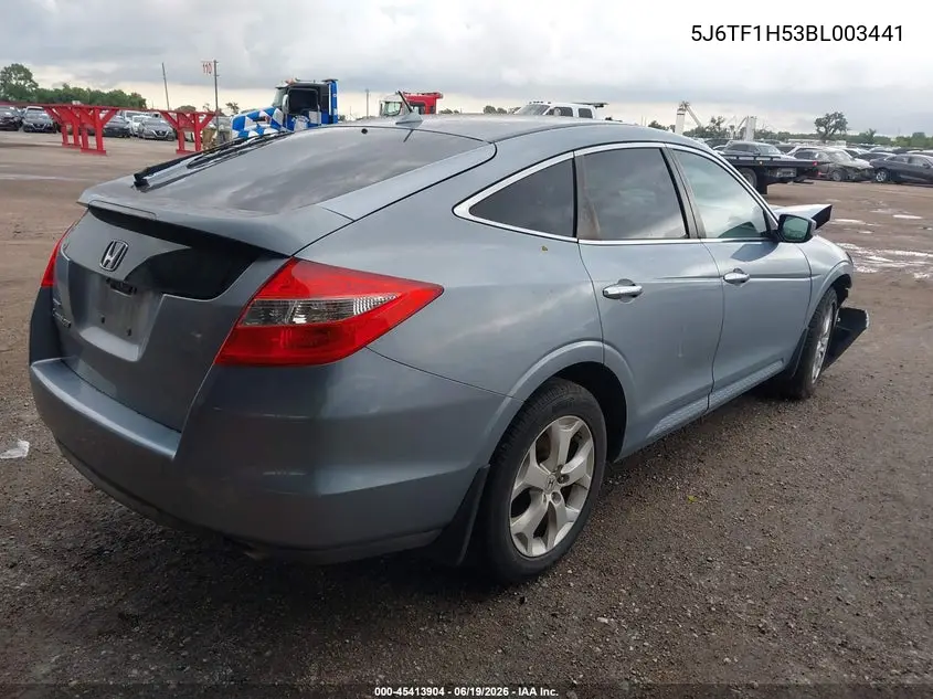 2011 Honda Accord Crosstour Ex-L VIN: 5J6TF1H53BL003441 Lot: 45413904