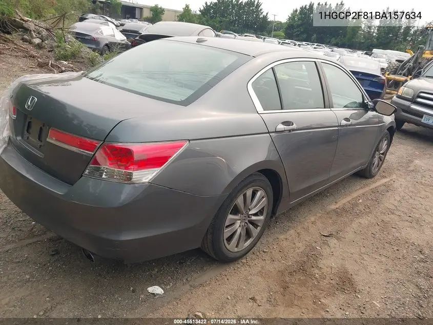 2011 Honda Accord 2.4 Ex-L VIN: 1HGCP2F81BA157634 Lot: 45513422