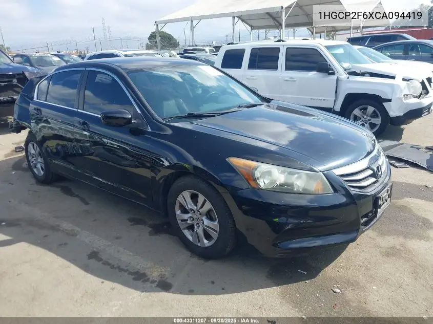 1HGCP2F6XCA094419 2012 Honda Accord 2.4 Se