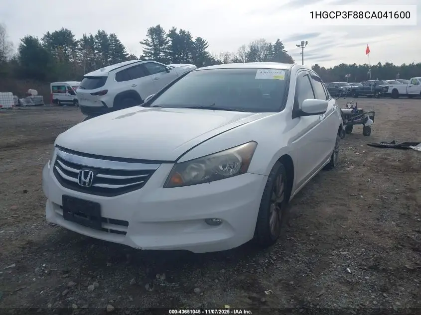 1HGCP3F88CA041600 2012 Honda Accord 3.5 Ex-L