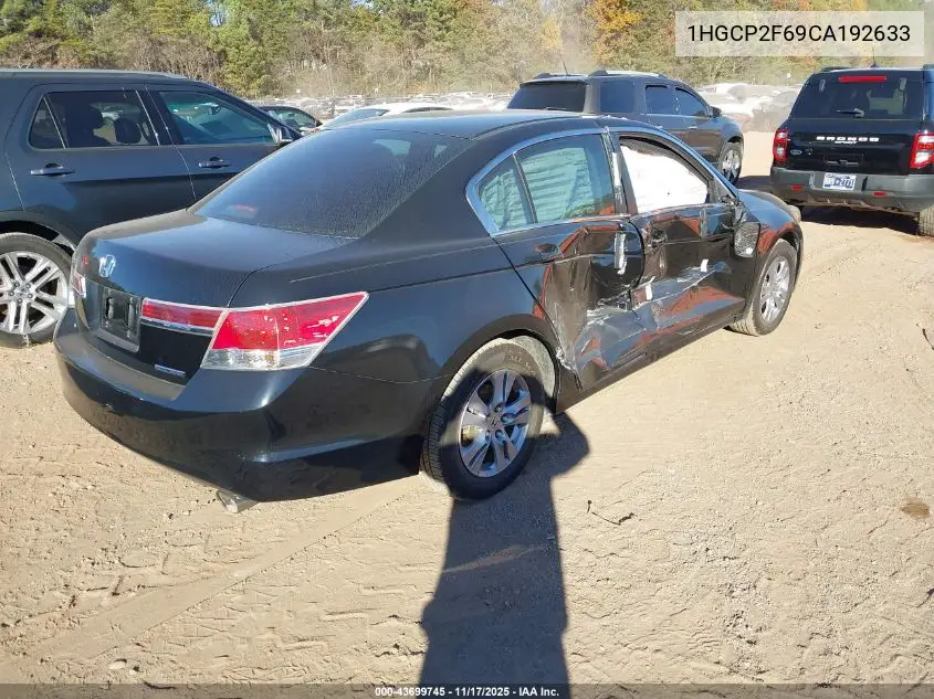 1HGCP2F69CA192633 2012 Honda Accord 2.4 Se