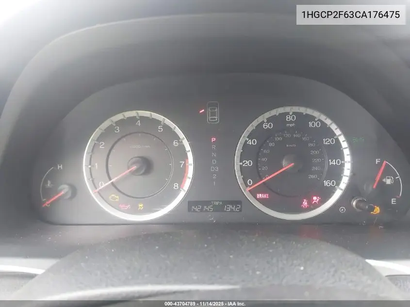 1HGCP2F63CA176475 2012 Honda Accord 2.4 Se
