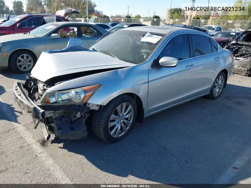 1HGCP2F88CA221234 2012 Honda Accord 2.4 Ex-L
