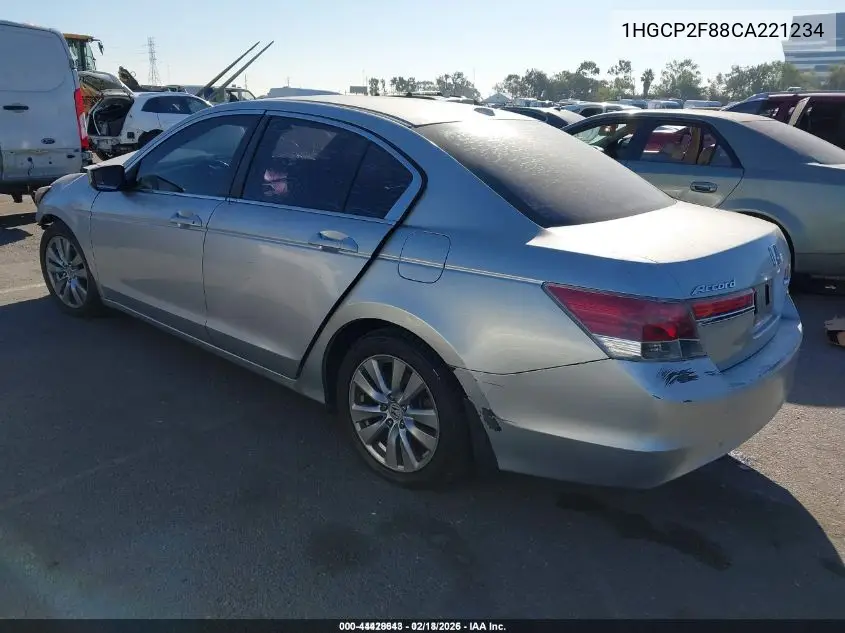 1HGCP2F88CA221234 2012 Honda Accord 2.4 Ex-L