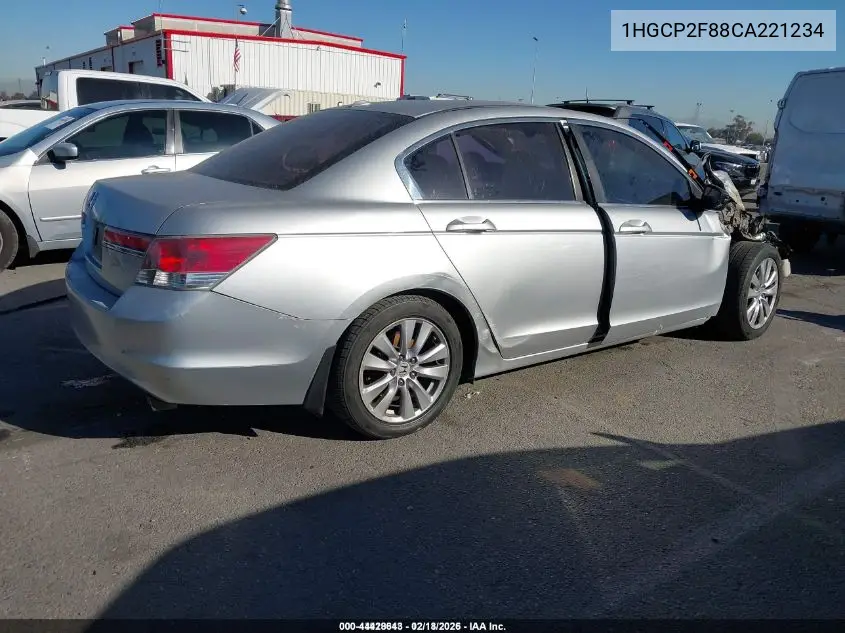 1HGCP2F88CA221234 2012 Honda Accord 2.4 Ex-L