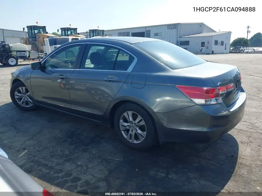2012 Honda Accord 2.4 Se VIN: 1HGCP2F61CA094888 Lot: 45552161