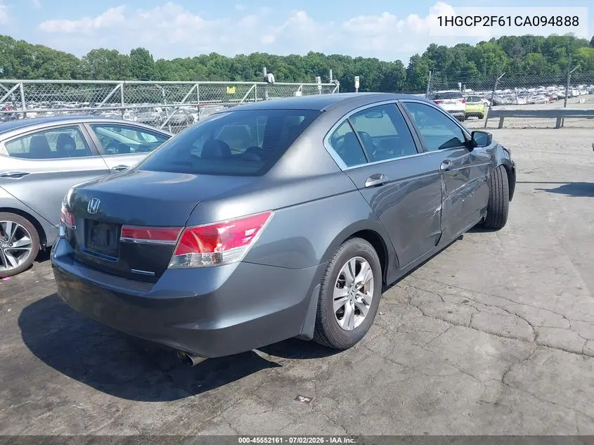 2012 Honda Accord 2.4 Se VIN: 1HGCP2F61CA094888 Lot: 45552161
