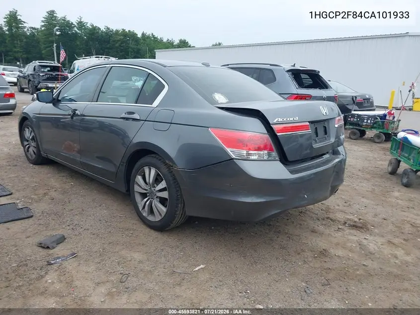 2012 Honda Accord 2.4 Ex-L VIN: 1HGCP2F84CA101933 Lot: 45593821