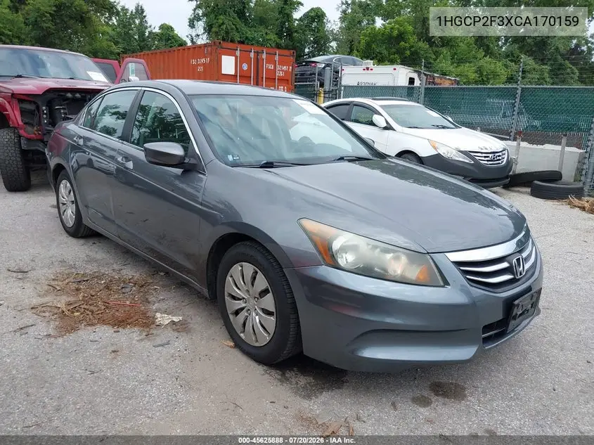 2012 Honda Accord Sdn Lx VIN: 1HGCP2F3XCA170159 Lot: 45625888