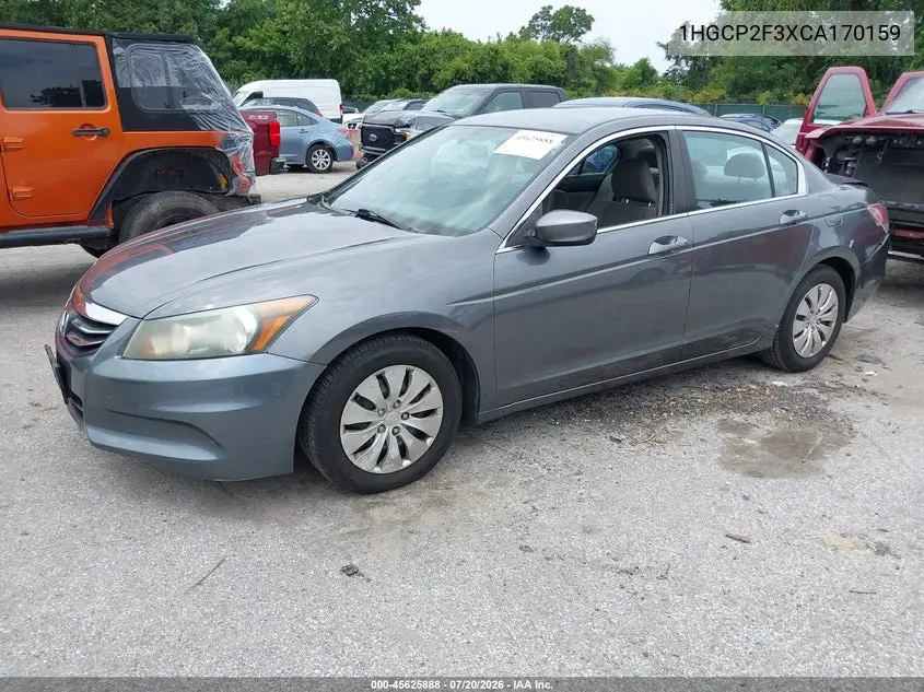 2012 Honda Accord Sdn Lx VIN: 1HGCP2F3XCA170159 Lot: 45625888