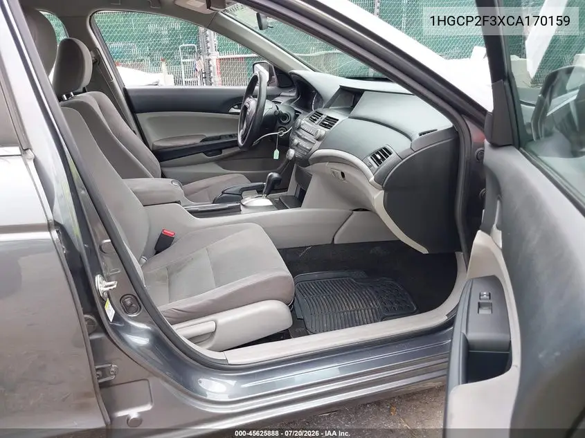 2012 Honda Accord Sdn Lx VIN: 1HGCP2F3XCA170159 Lot: 45625888