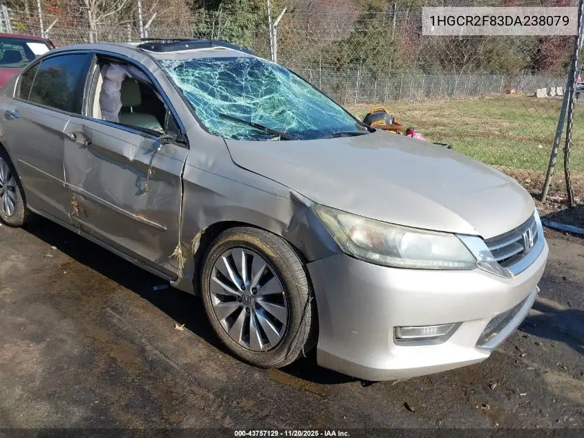 1HGCR2F83DA238079 2013 Honda Accord Sdn Ex-L