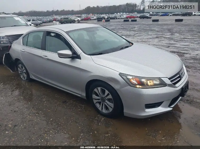 1HGCR2F31DA198251 2013 Honda Accord Lx