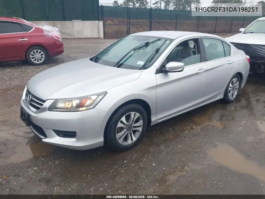 1HGCR2F31DA198251 2013 Honda Accord Lx