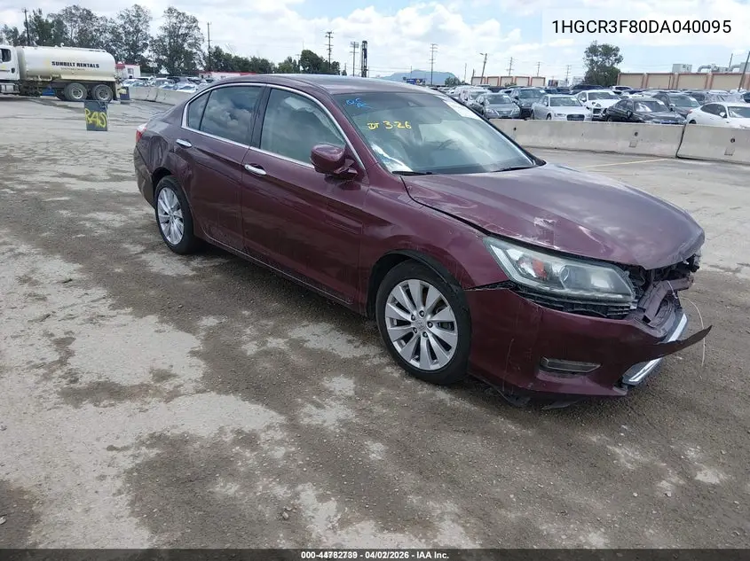 1HGCR3F80DA040095 2013 Honda Accord Ex-L V-6