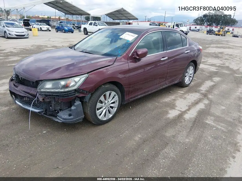 1HGCR3F80DA040095 2013 Honda Accord Ex-L V-6
