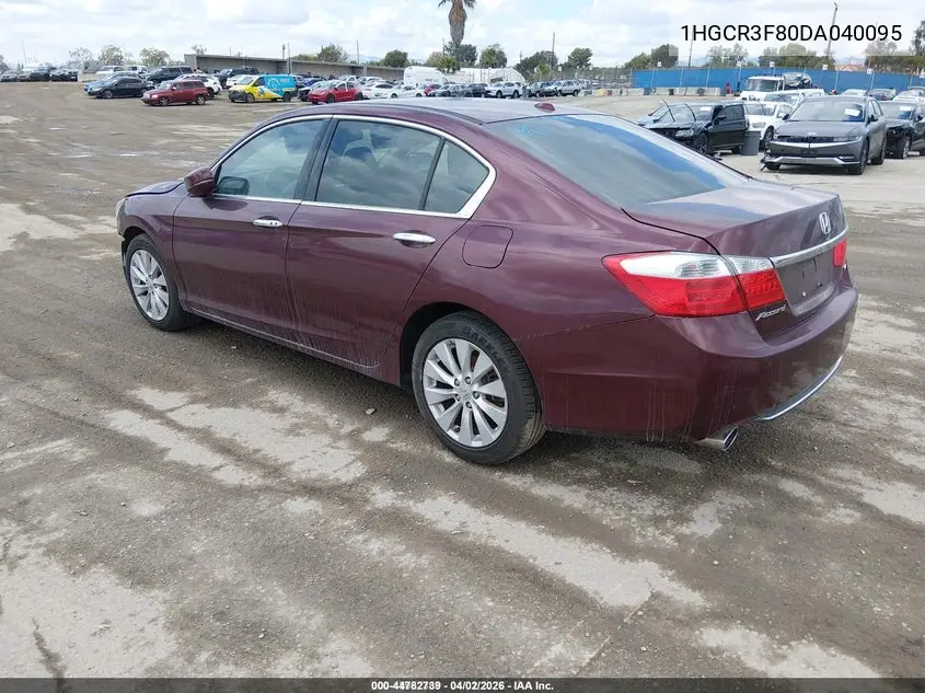 1HGCR3F80DA040095 2013 Honda Accord Ex-L V-6