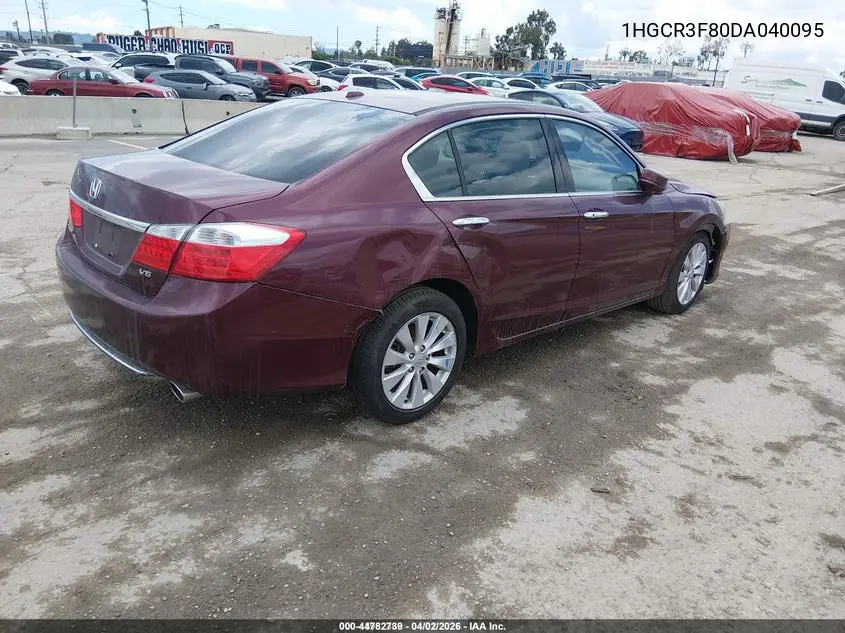 1HGCR3F80DA040095 2013 Honda Accord Ex-L V-6