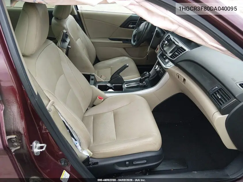 1HGCR3F80DA040095 2013 Honda Accord Ex-L V-6
