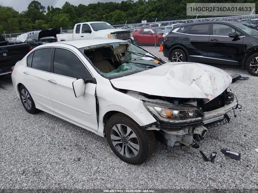 1HGCR2F36DA014633 2013 Honda Accord Lx