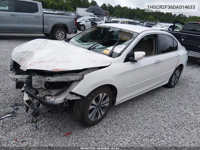 1HGCR2F36DA014633 2013 Honda Accord Lx