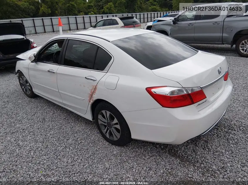 1HGCR2F36DA014633 2013 Honda Accord Lx