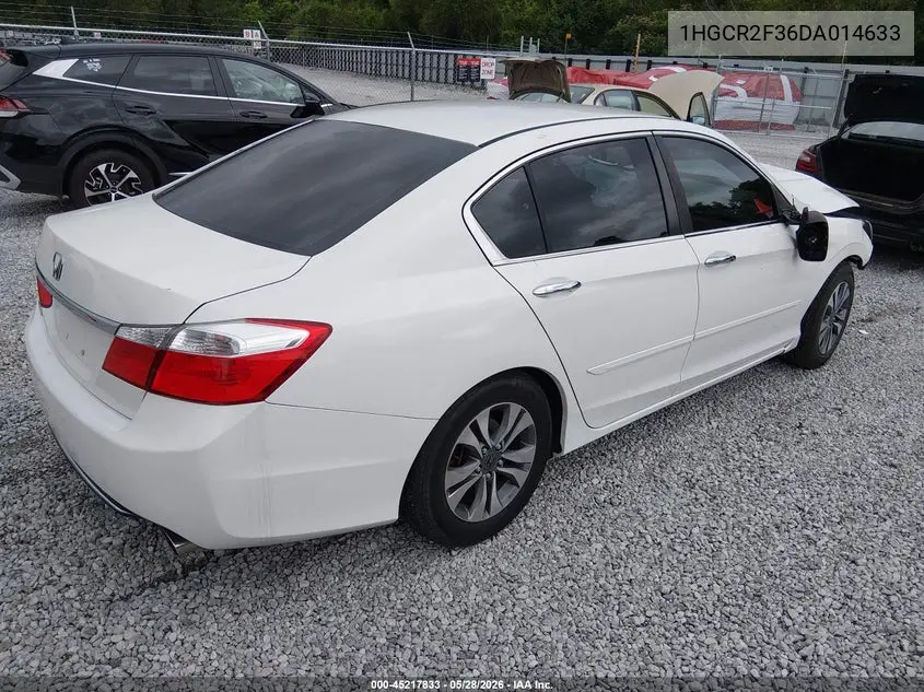 1HGCR2F36DA014633 2013 Honda Accord Lx