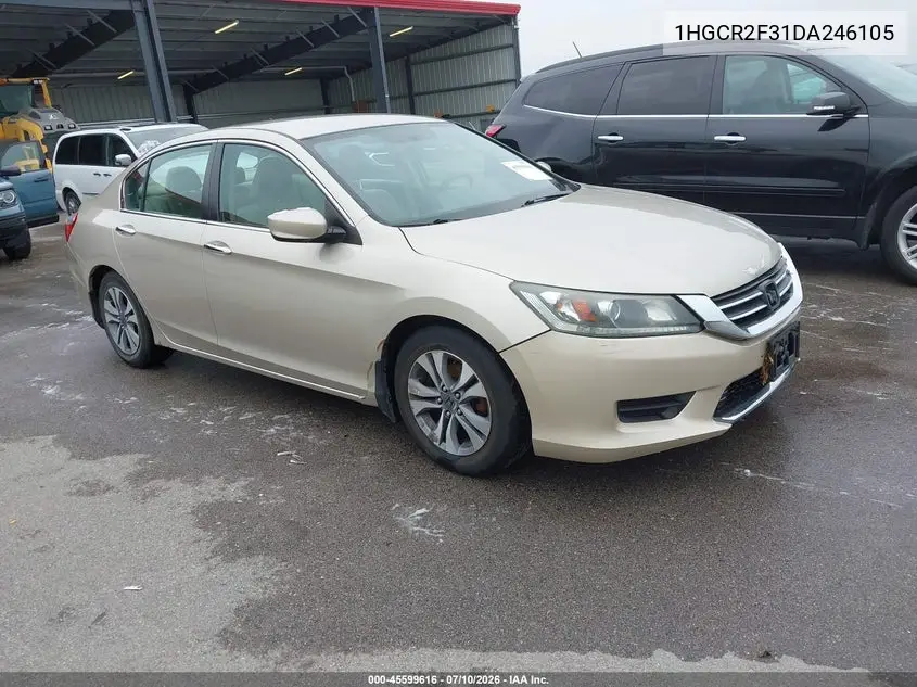 2013 Honda Accord Lx VIN: 1HGCR2F31DA246105 Lot: 45599616