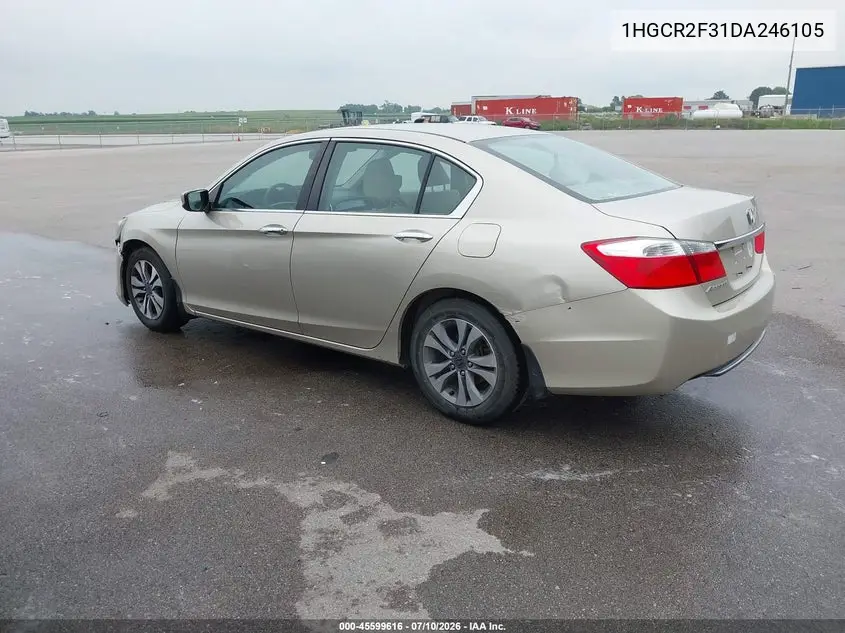 2013 Honda Accord Lx VIN: 1HGCR2F31DA246105 Lot: 45599616