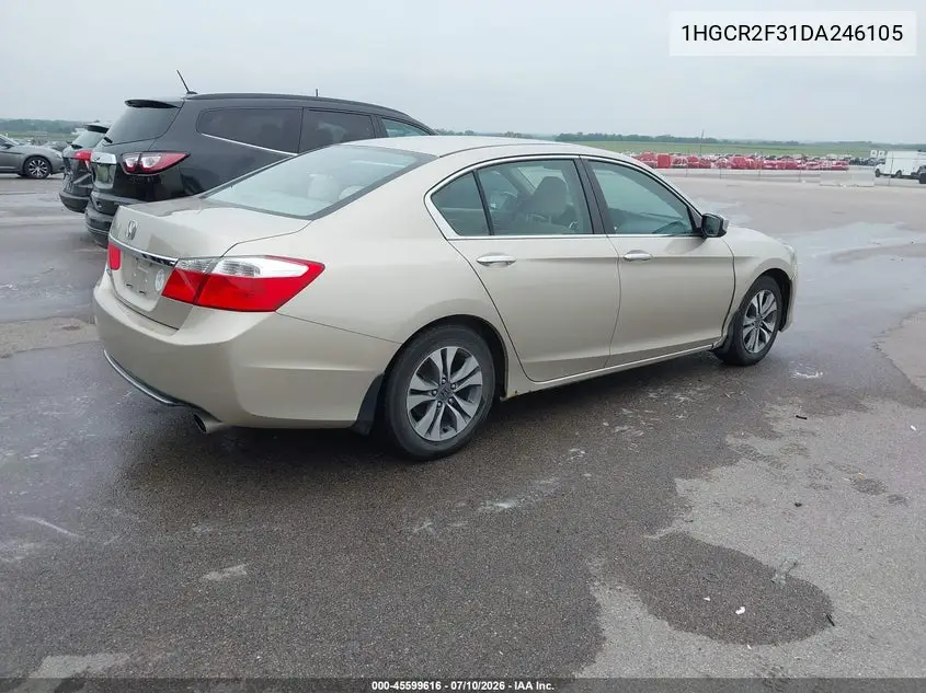 2013 Honda Accord Lx VIN: 1HGCR2F31DA246105 Lot: 45599616