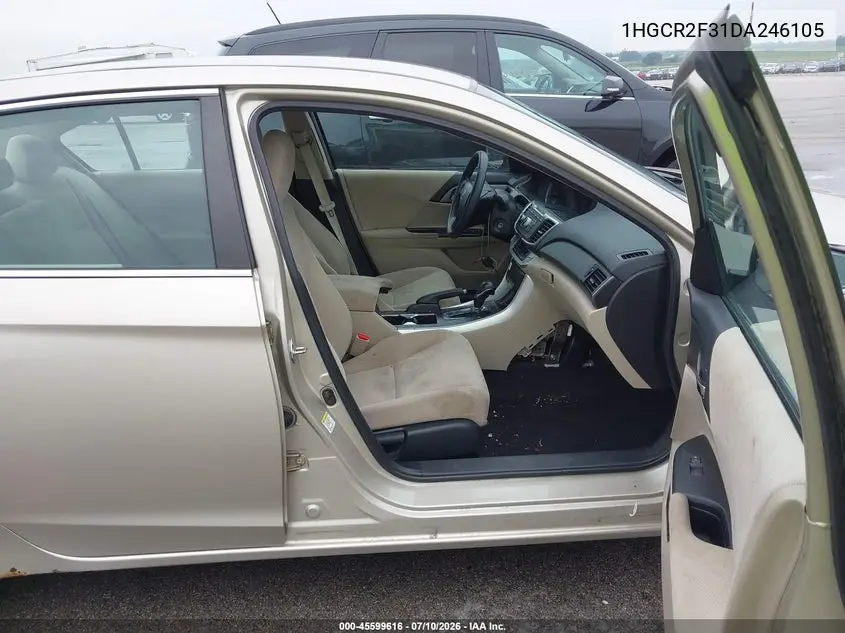 2013 Honda Accord Lx VIN: 1HGCR2F31DA246105 Lot: 45599616