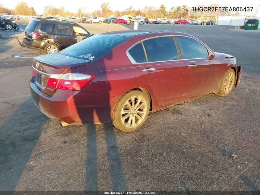 1HGCR2F57EA806437 2014 Honda Accord Sport