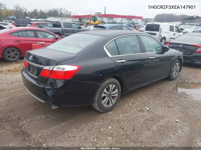 1HGCR2F3XEA147901 2014 Honda Accord Lx