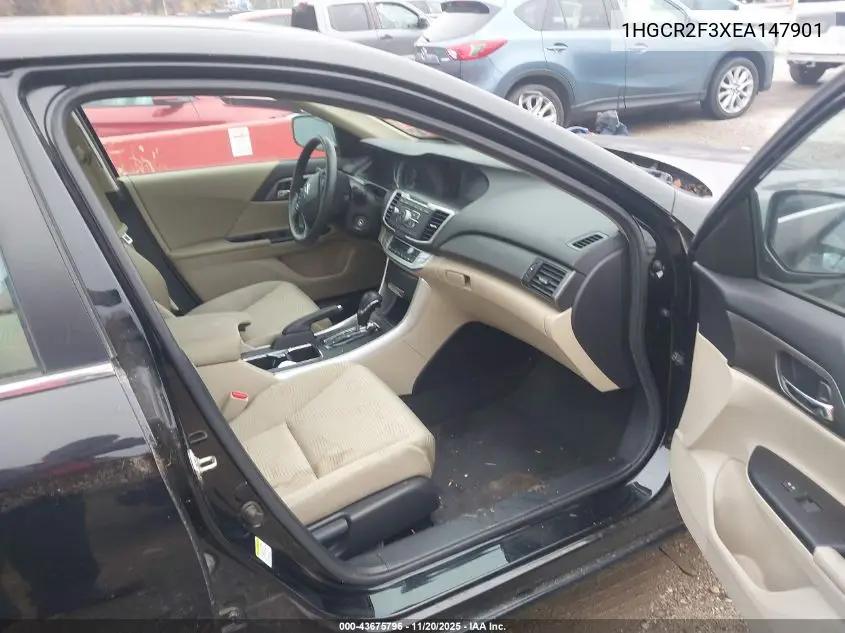 1HGCR2F3XEA147901 2014 Honda Accord Lx