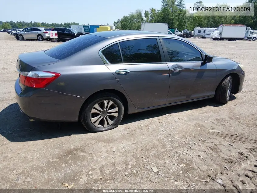 2014 Honda Accord Lx VIN: 1HGCR2F31EA173609 Lot: 45470223