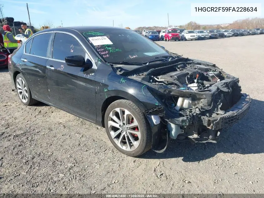 1HGCR2F59FA228634 2015 Honda Accord Sport