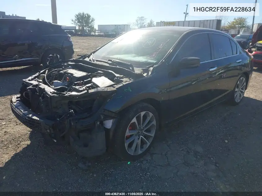 1HGCR2F59FA228634 2015 Honda Accord Sport