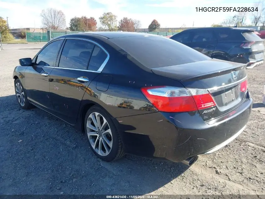 1HGCR2F59FA228634 2015 Honda Accord Sport
