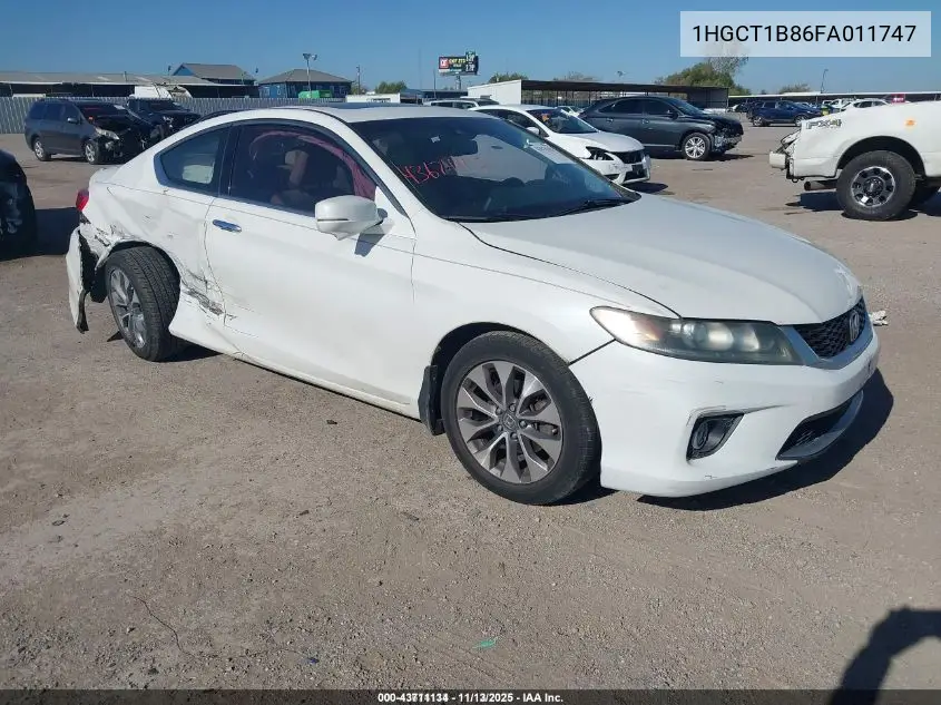 1HGCT1B86FA011747 2015 Honda Accord Ex-L