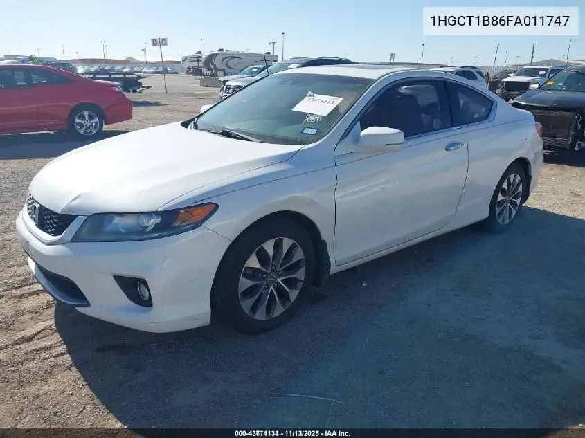 1HGCT1B86FA011747 2015 Honda Accord Ex-L