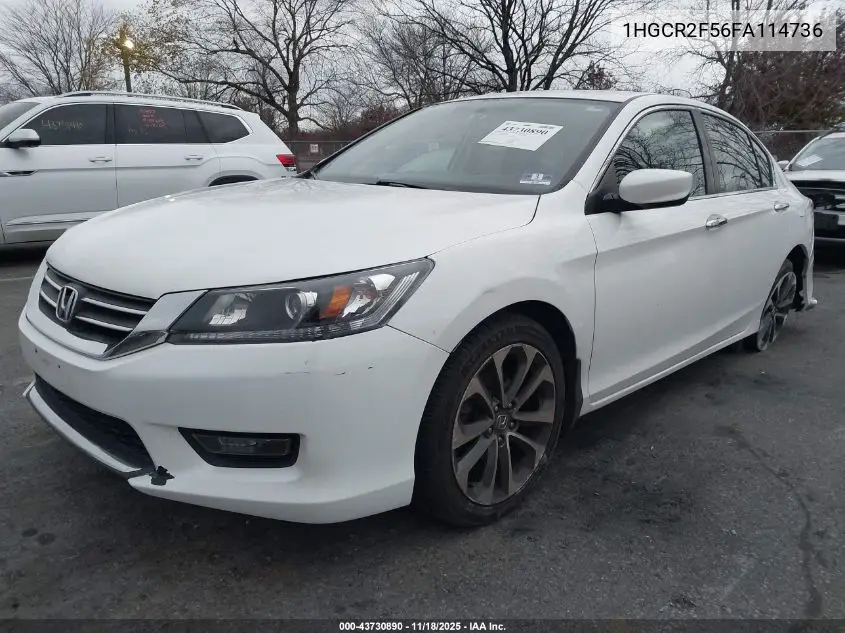 1HGCR2F56FA114736 2015 Honda Accord Sport