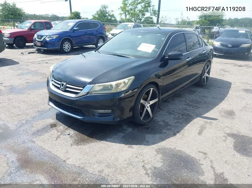 1HGCR2F74FA119208 2015 Honda Accord Ex