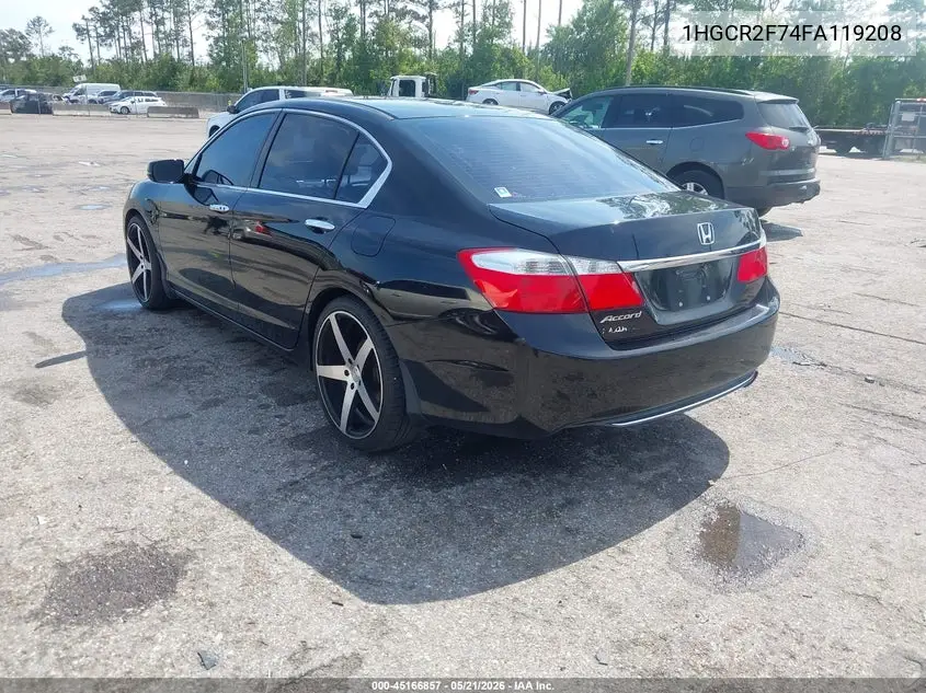 1HGCR2F74FA119208 2015 Honda Accord Ex